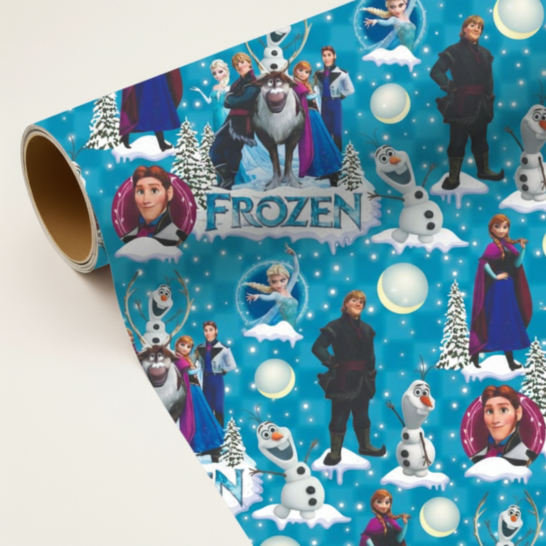 Frozen Gift Wrapping Paper (Pack of 20 sheets) | 80 GSM | 19.5 x 27.5 inches
