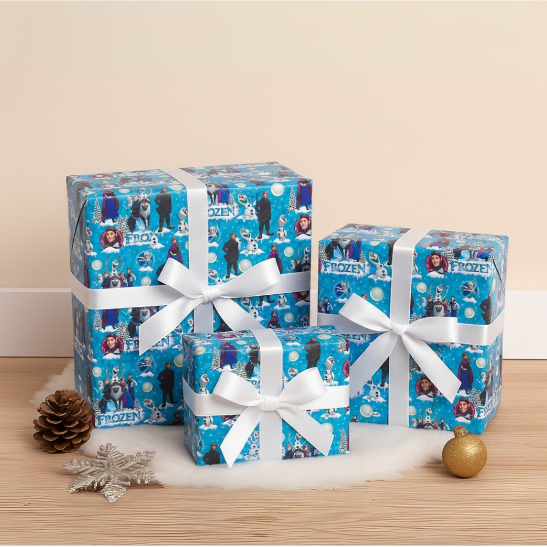 Frozen Gift Wrapping Paper (Pack of 20 sheets) | 80 GSM | 19.5 x 27.5 inches
