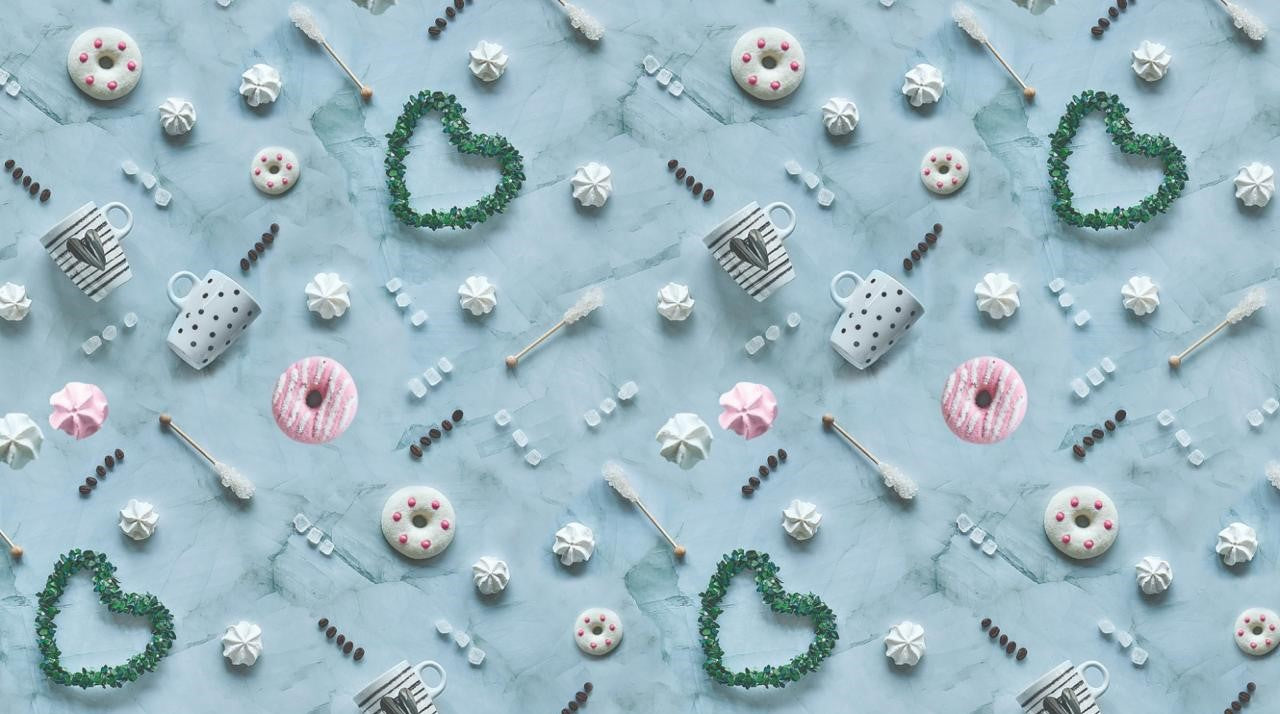 Donuts and Cookies Gift Wrapping Paper (Pack of 20 sheets) | 95 GSM | 19.5 x 27.5 inches