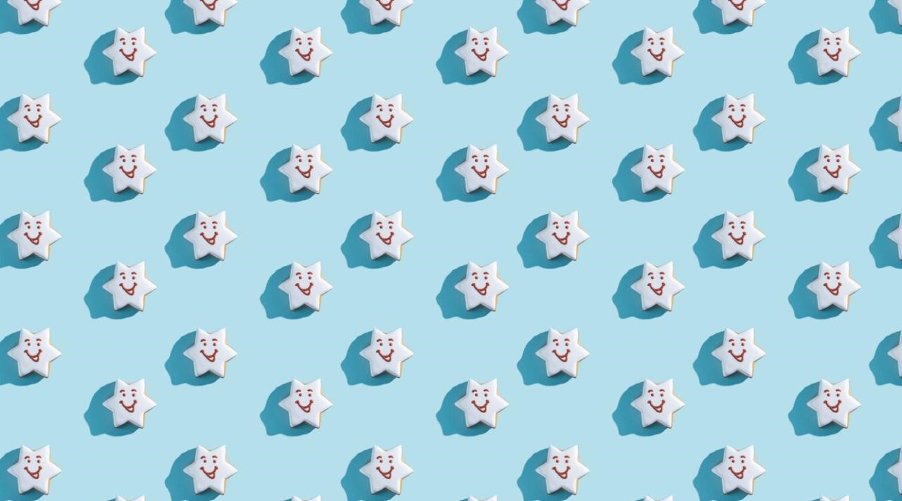 Blue with White Smiley (Pack of 20 sheets) | 95 GSM | 19.5 x 27.5 inches