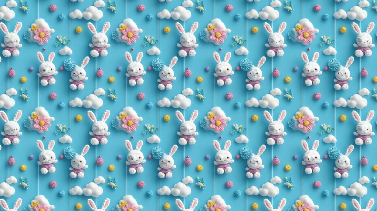 Bunny Gift Wrapping Paper (Pack of 20 sheets) | 95 GSM | 19.5 x 27.5 inches