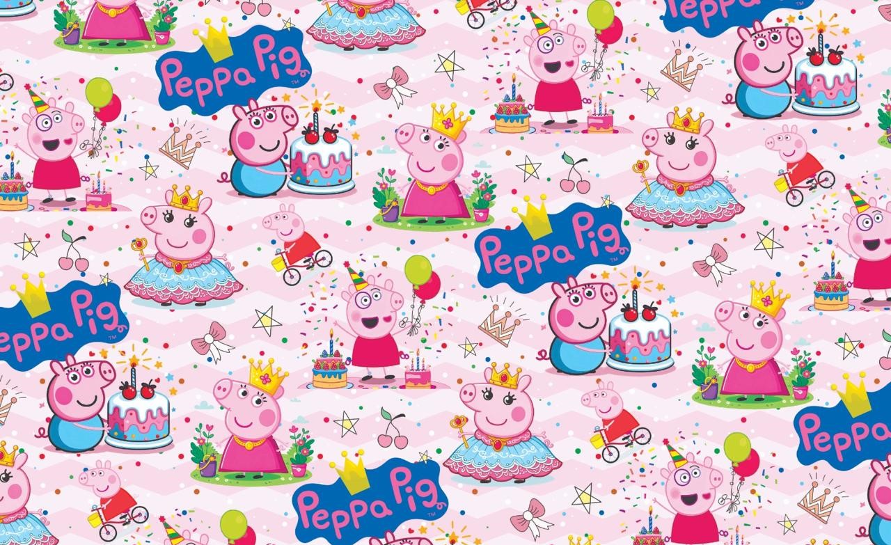 Peppa Pig Gift Wrapping Paper(Pack of 20 sheets) | 80 GSM | 19.5 x 27.5 inches
