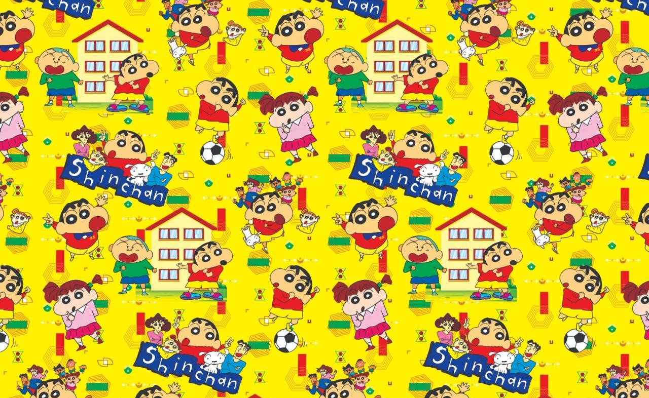 Shinchan Gift Wrapping Paper(Pack of 20 sheets) | 80 GSM | 19.5 x 27.5 inches