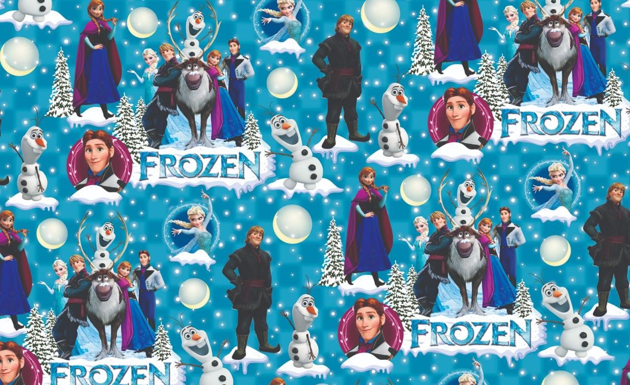 Frozen Gift Wrapping Paper (Pack of 20 sheets) | 80 GSM | 19.5 x 27.5 inches