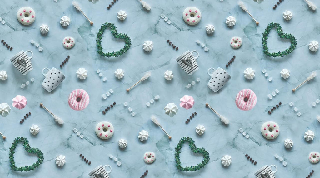 Donuts and Cookies Gift Wrapping Paper (Pack of 20 sheets) | 95 GSM | 19.5 x 27.5 inches