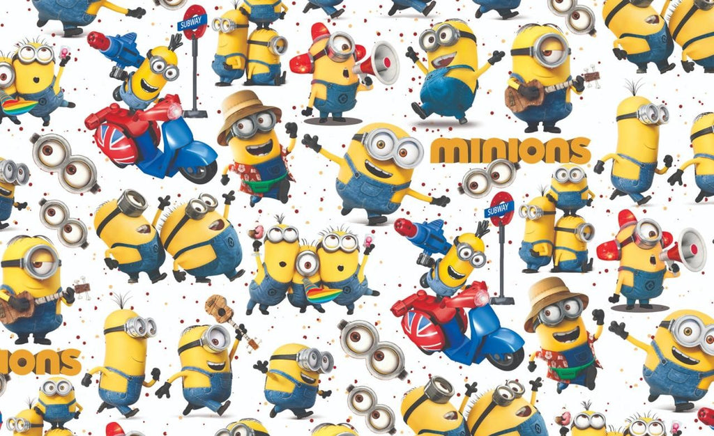 Minion Gift Wrapping Paper (Pack of 20 sheets) | 80 GSM | 19.5 x 27.5 inches