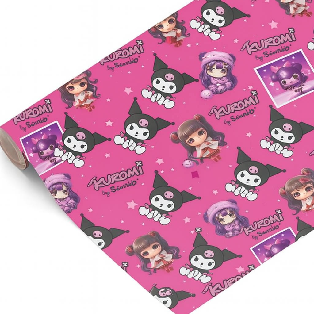Kuromi Gift Wrapping Paper (Pack of 20 sheets) | 80 GSM | 19.5 x 27.5 inches