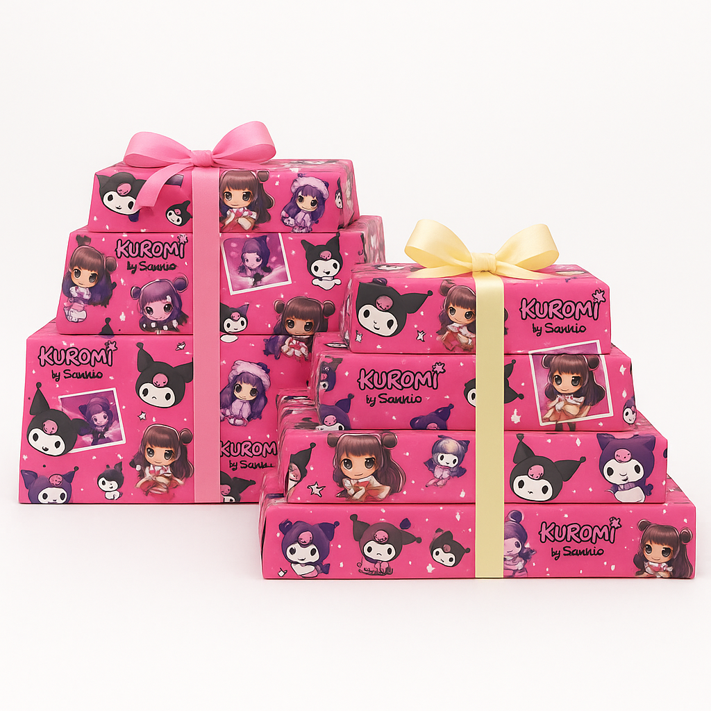 Kuromi Gift Wrapping Paper (Pack of 20 sheets) | 80 GSM | 19.5 x 27.5 inches