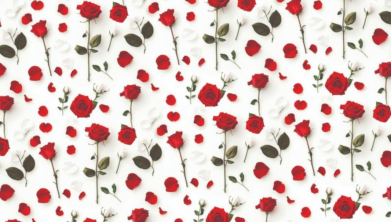 Romantic Red Rose Gift Wrapping Paper WYOG Premium 95 GSM